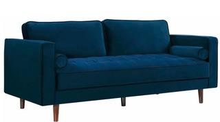 Pamula Sofa-Navy-Rip On The Armrest-As Is