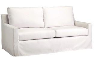 Progressive Furniture U2103-SF Brendon Slipcover Sofa-White-Dirty-As Is!