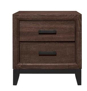 Jerold 2 Drawer Nightstand Brown-Some Chips-As Is