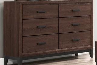 Jerold 6 Drawer Double Dresser-Some Scratches On Top-As Is