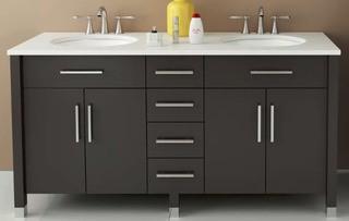 Rana 59" Double Bathroom Vanity Set (JWHL1013)