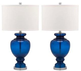 Wrought Studio Tiverton 28 Table Lamp (WRSE1148_33349673) Blue