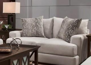 Jesup Loveseat Beige-Missing 1 Back Pillow