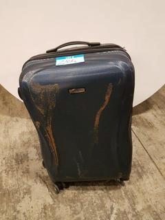 Samsonite Hard Side - 24" Spinner Luggage - Dk Teal - "AS-is" Missing one wheel