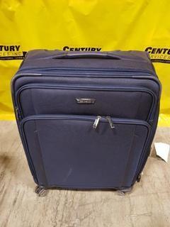Samsonite Navy 25" Soft Sided Spinner Luggage "As-is" Pull Handle Broken