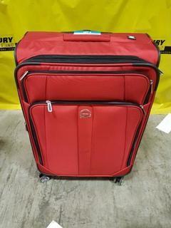 Delsey - Red 25" Soft Sided Spinner Luggage