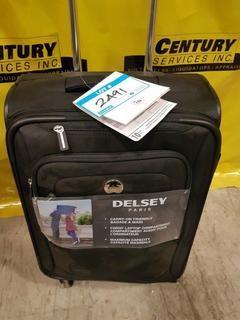 Delsey 18" - Blk Carry on Spinner