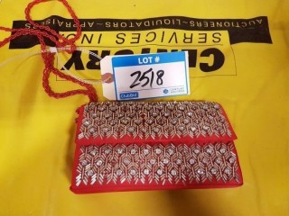 Adrianna Papell - Ladies Red - Rhinestoned - Clutch Purse