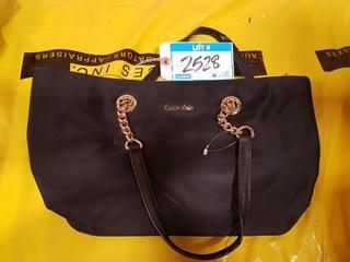 Calvin Klein - Ladies Blk/Gold Handbag - "As-is"