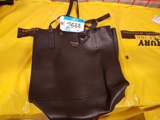Guess Ladies Blk Handbag - "AS-is" - Straps