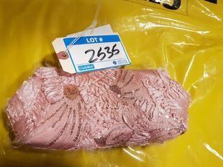 Adrianna Papell - Ladies Blush Color / Sequined - Clutch Purse - "As-is"