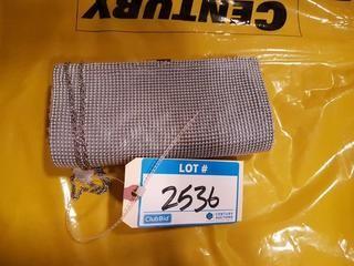 Nina - Ladies Silver Clutch - "As-is"