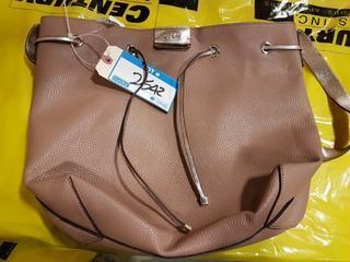 Guess Ladies Lt. Brown Handbag - "AS-is" - Strap