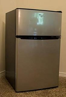 Whirlpool WH31S1EC Compact Refrigerator Freezer Fridge Stainless Steel Mini - WH31S1EC