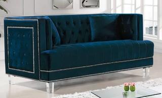 Hettie Chesterfield Loveseat - Blue