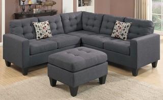 Pawnee Sectional with Ottoman (ANDV3256_25657825) - DK Grey