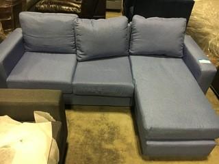 Light Blue L-shape Sectional 