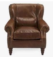 Cedaredge Club Chair (LOON6429) - Mocha Leather