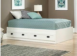 Sauder Mates Bed - Twin - Country Line Collection - Soft White