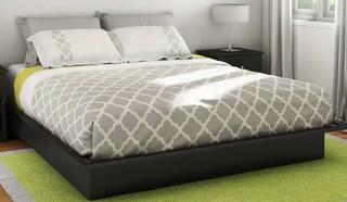 South Shore Step One Platform Bed (TH4528_25414749_18889564) - Blk - Queen