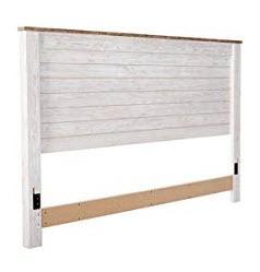 Signature Design by Ashley - King Panel Headboard - B267-58 - White washed