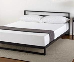 Zinus - 7" Heavy Duty Platform Bed Frame with Twin Headboard - OLB-SSBFH-7T