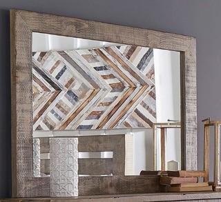 Progressive Furniture - Mirror Weatherd Grey - P632-50