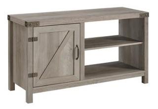Walker Edison - 44" Barn Door Console - Grey Wash - W44BD1DGW