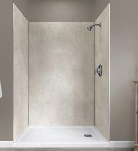 Jetcoat 78 x 48 x 34 Five Panel Shower Wall - GFS483478-SL