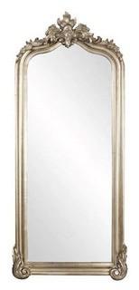 Howard Elliott Tudor Silver Floor Mirror 87H x 38W x 3D - 53073 - Crack Mirror