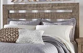 Progressive Furniture P635-80 Willow 6/6 King Slat Headboard, Weathered Gray