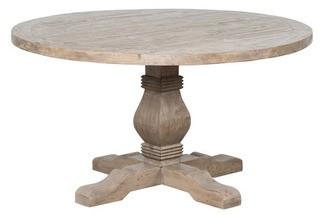 Classic Home Caleb Round Dining Table - 55" - Desert Color
