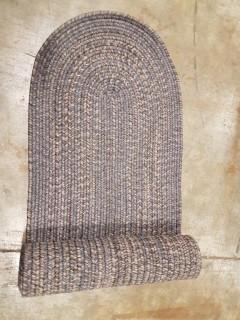 Loon Peak Abey Charcoal Area Rug - Oval 2' x 9'