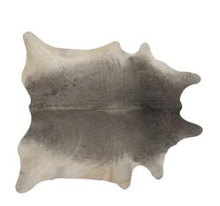Latitude Run Plainsboro Hand Woven Cowhide Grey Area Rug
