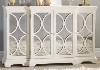 Elyza 4 Door Credenza - White