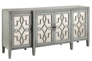 4777 Chantal 4 Door Cabinet - Green - WRLO6323