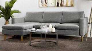 Berndt Reversible Sectional - Pacific Blue Fabric - AFL125-3-BL531