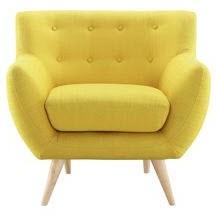 Retro Bright Yellow Arm Chair