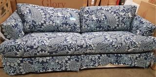Floral Blue Sofa - "AS IS"