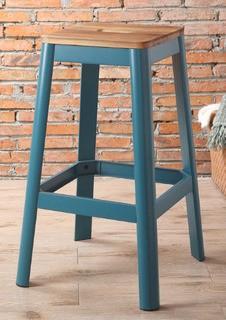 Williston Forge Mee 30 Bar Stool (WLFR4452_24135674) - Teal