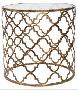 Uttermost Living Room Quatrefoil End Table 25016