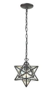 Sterling 145-002 Star 1 Light 11 inch Clear Pendant Ceiling Light