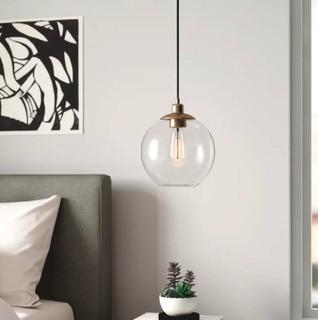 Langley Street Gehry 1-Light Glass Pendant (LGLY2244)