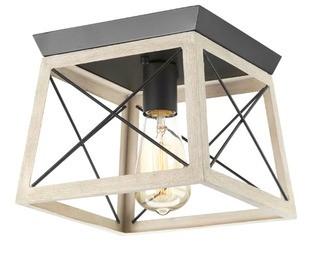 Delon 1-Light Flush Mount  Graphite