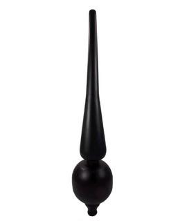 Roman Finial Matte Black 12.5x2.5x2.5"