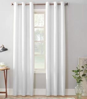 No. 918 Millennial Montego Solid Color Opaque Grommet Single Curtain Panel (LCTN1152_27340961_27373613)3PC-White48x84"