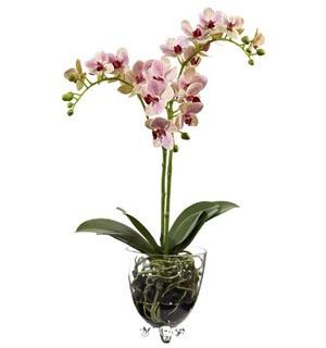 Nearly Natural Raspberry Orchid Elegance Arrangement (TXN4179)
