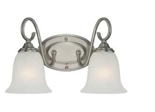 Fleur De Lis Living Solihull 2-Light Vanity Light (MNLT1053_10259920) Satin Nickel