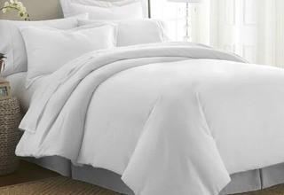 ELEGANT COMFORT 3 Piece Duvet Cover Set (EEGA1107_17760336_17780530)White, King