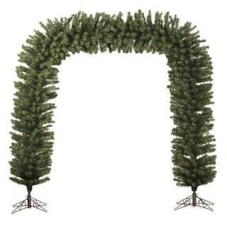 Darice 9' x 8' Green Pine Artificial Unlit Christmas Archway (DEIC1045)